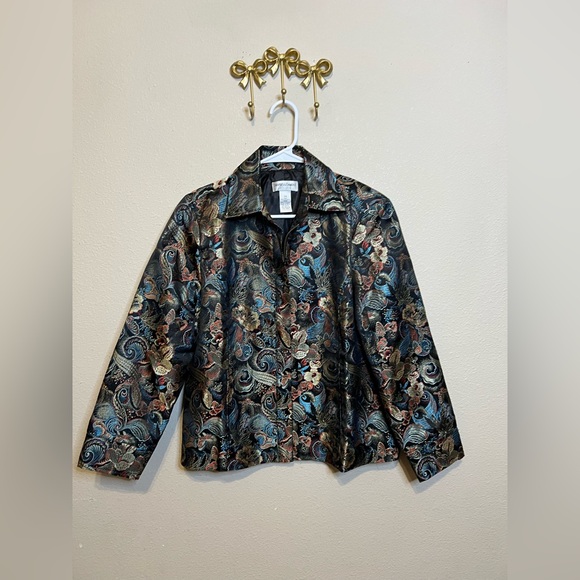 Draper'S & Damon'S Jackets & Blazers - Draper’s & Damon’s Chic Paisley Metallic Woven Women's Blazer. Size PM